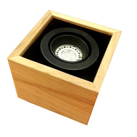 Osado plafón de madera 1 luz